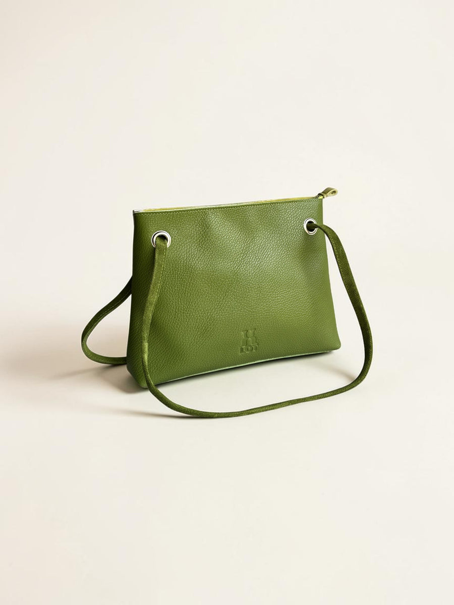 Handgemaakte handtas BiLLY groen