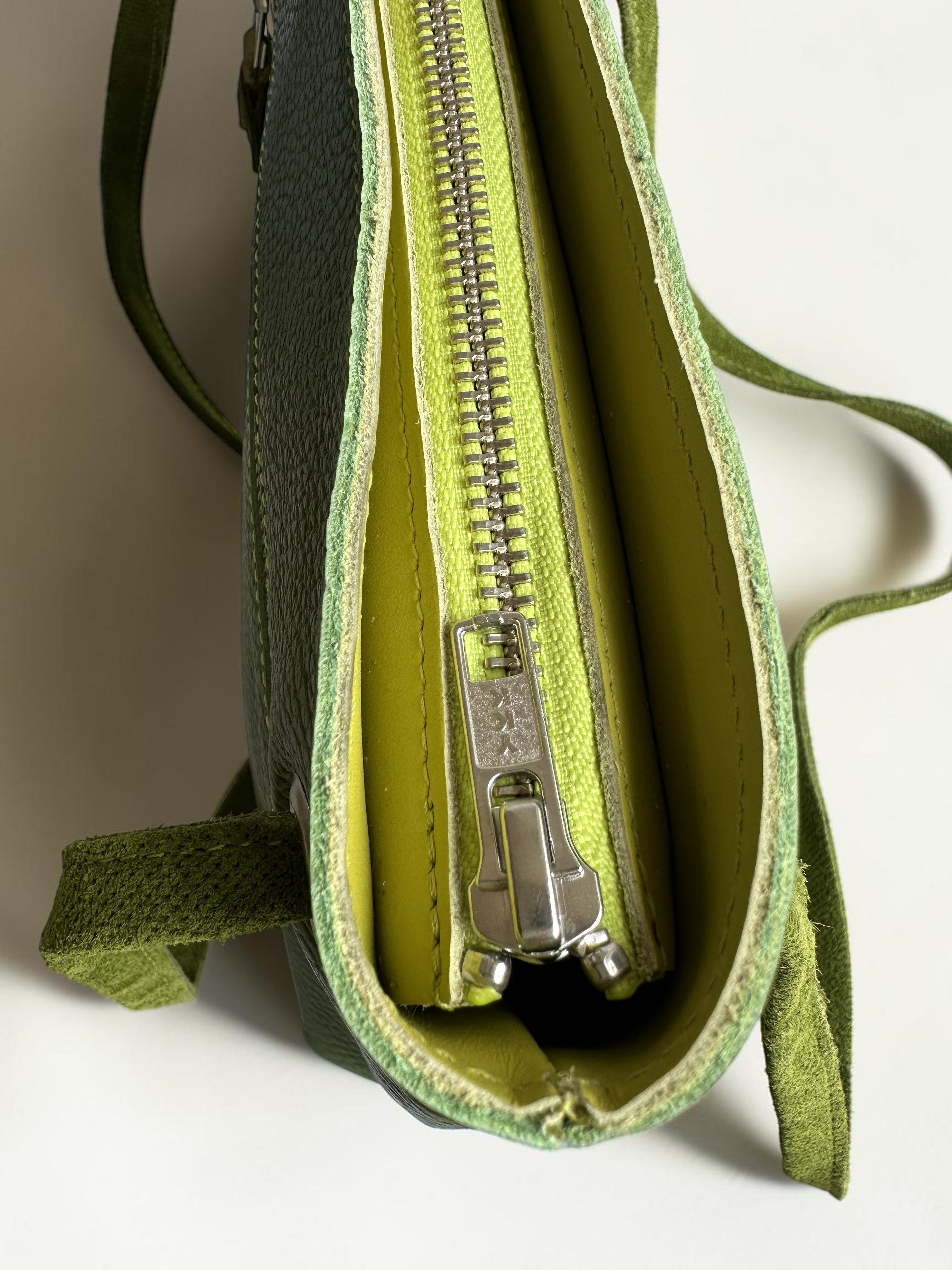 Handgemaakte handtas BiLLY groen