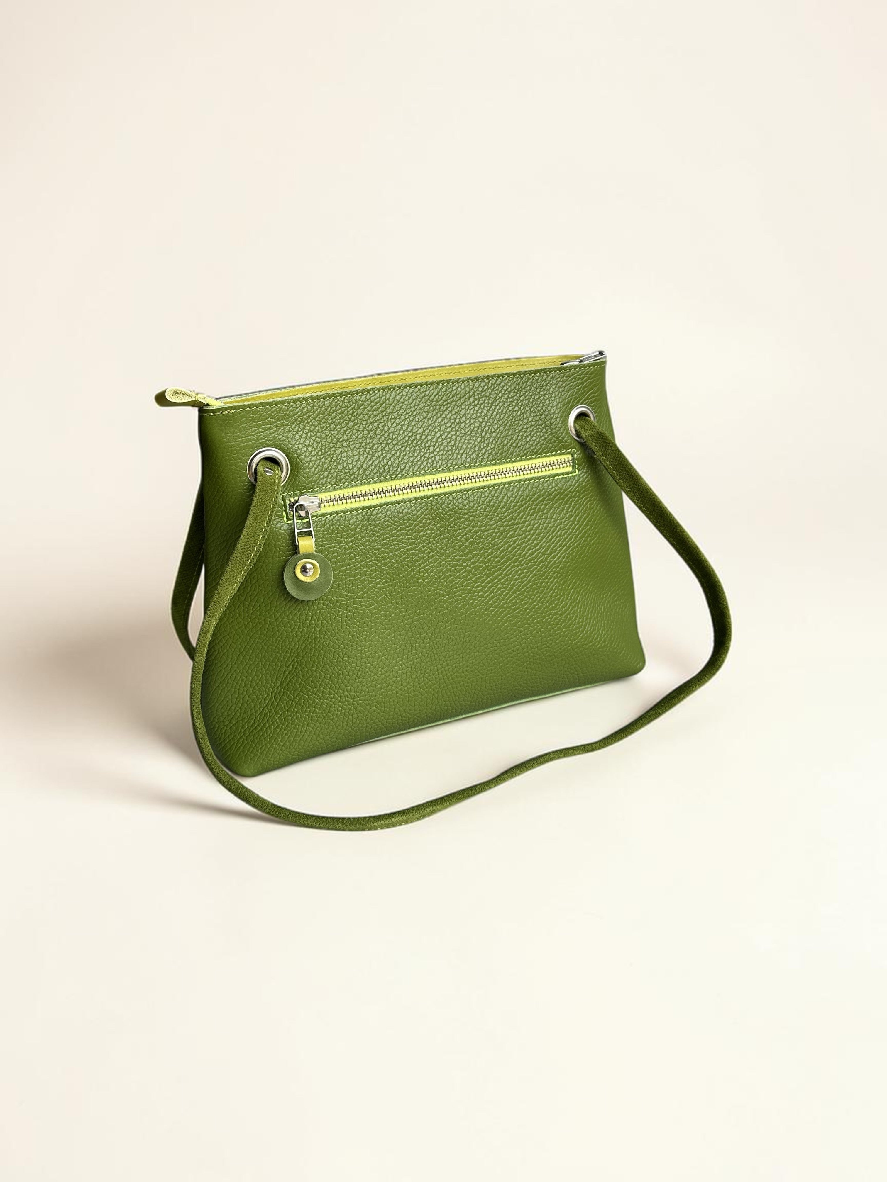 Handgemaakte handtas BiLLY groen