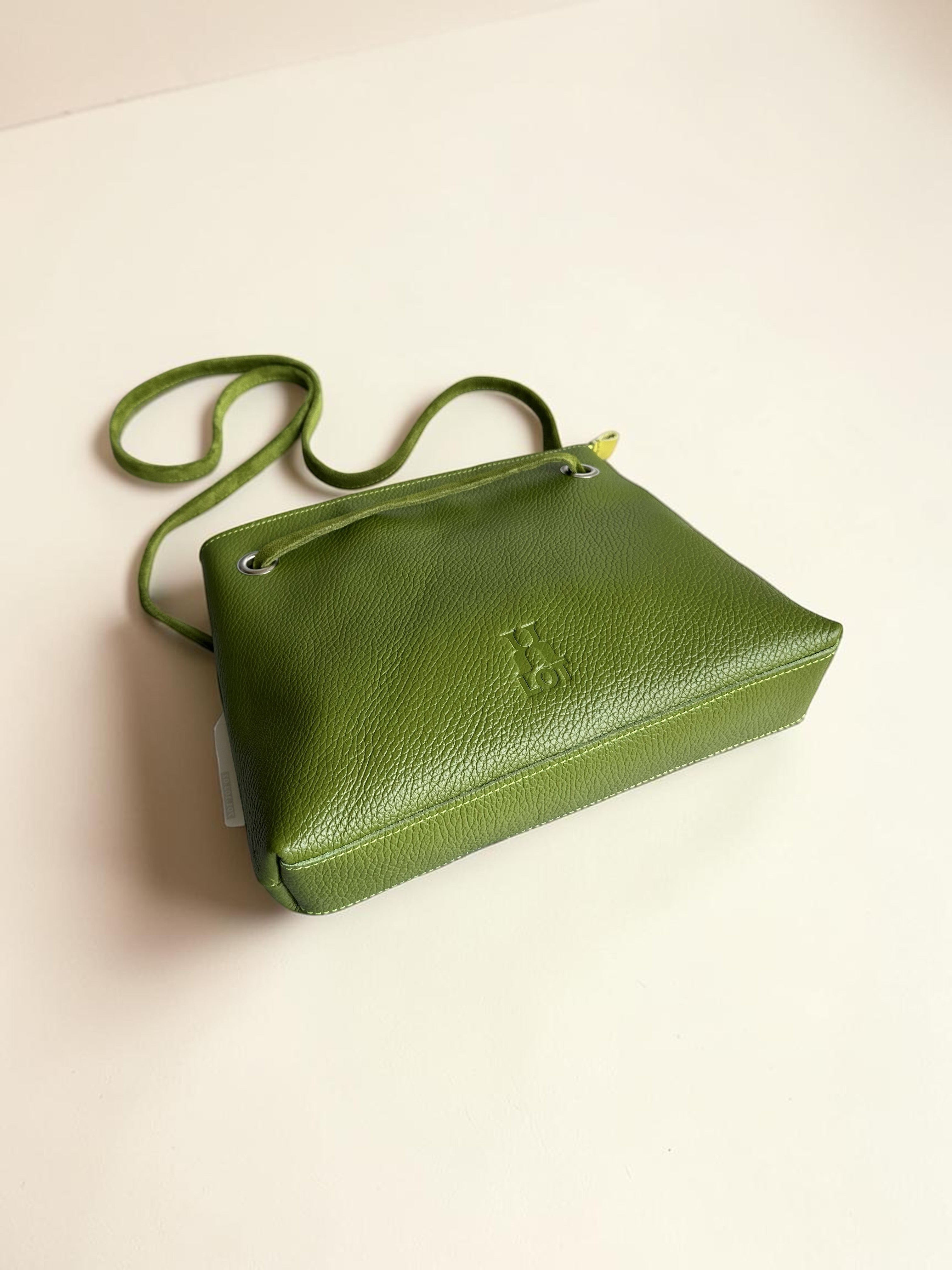 Handgemaakte handtas BiLLY groen