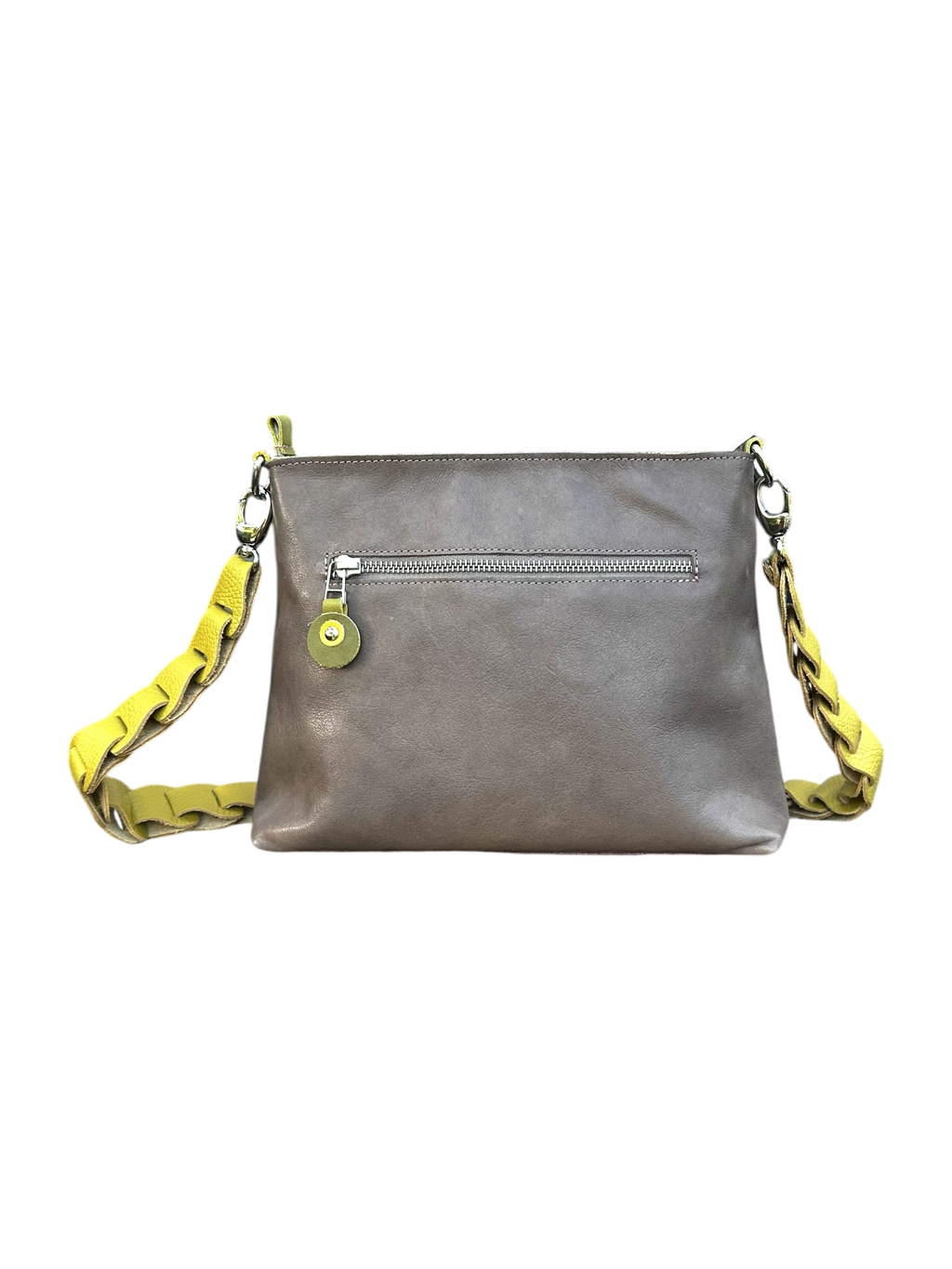 Handgemaakte handtas Billy oudroze / taupe / pistache