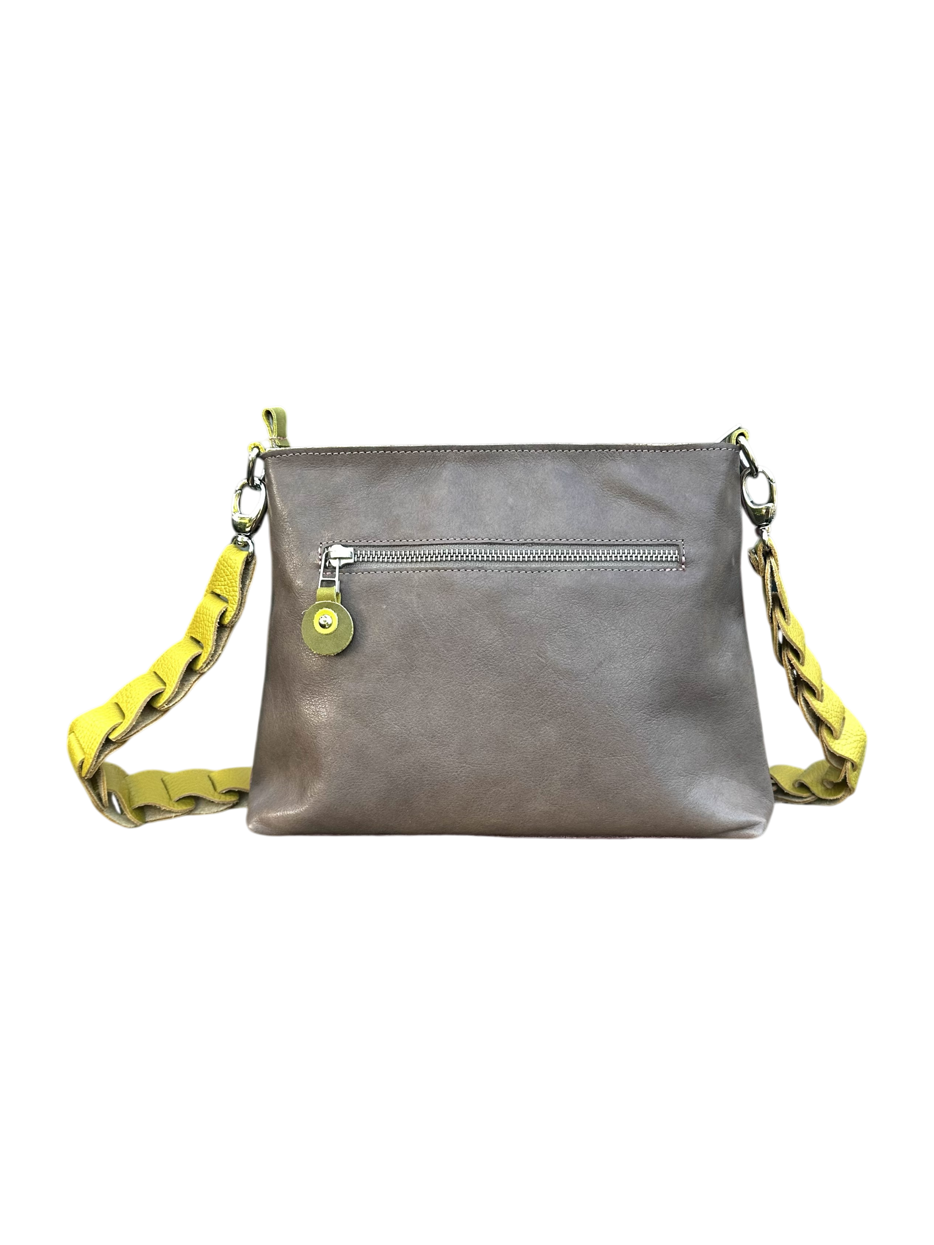Handgemaakte handtas Billy oudroze / taupe / pistache