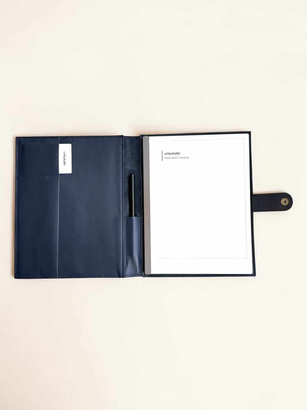 Leren handgemaakte cover voor reMarkable 2, de paper tablet.