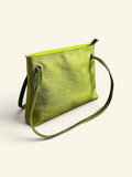 Handgemaakte handtas BiLLy groen glitter