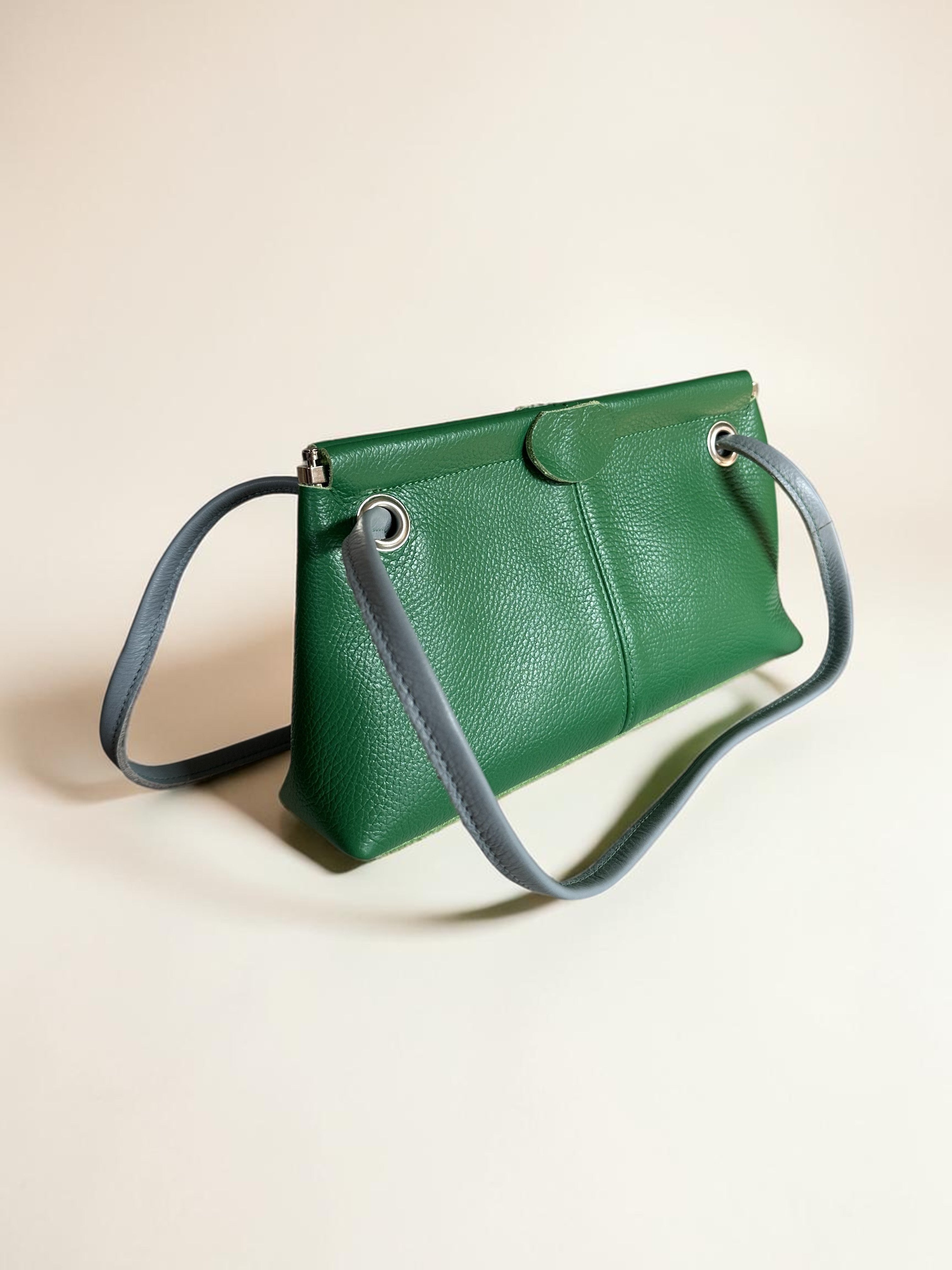 Handgemaakte handtas BoBBY groen